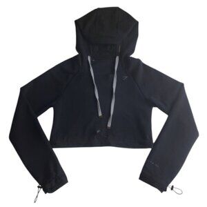 Gymshark X Whitney Simmons Black Cropped Hoodie Size XS